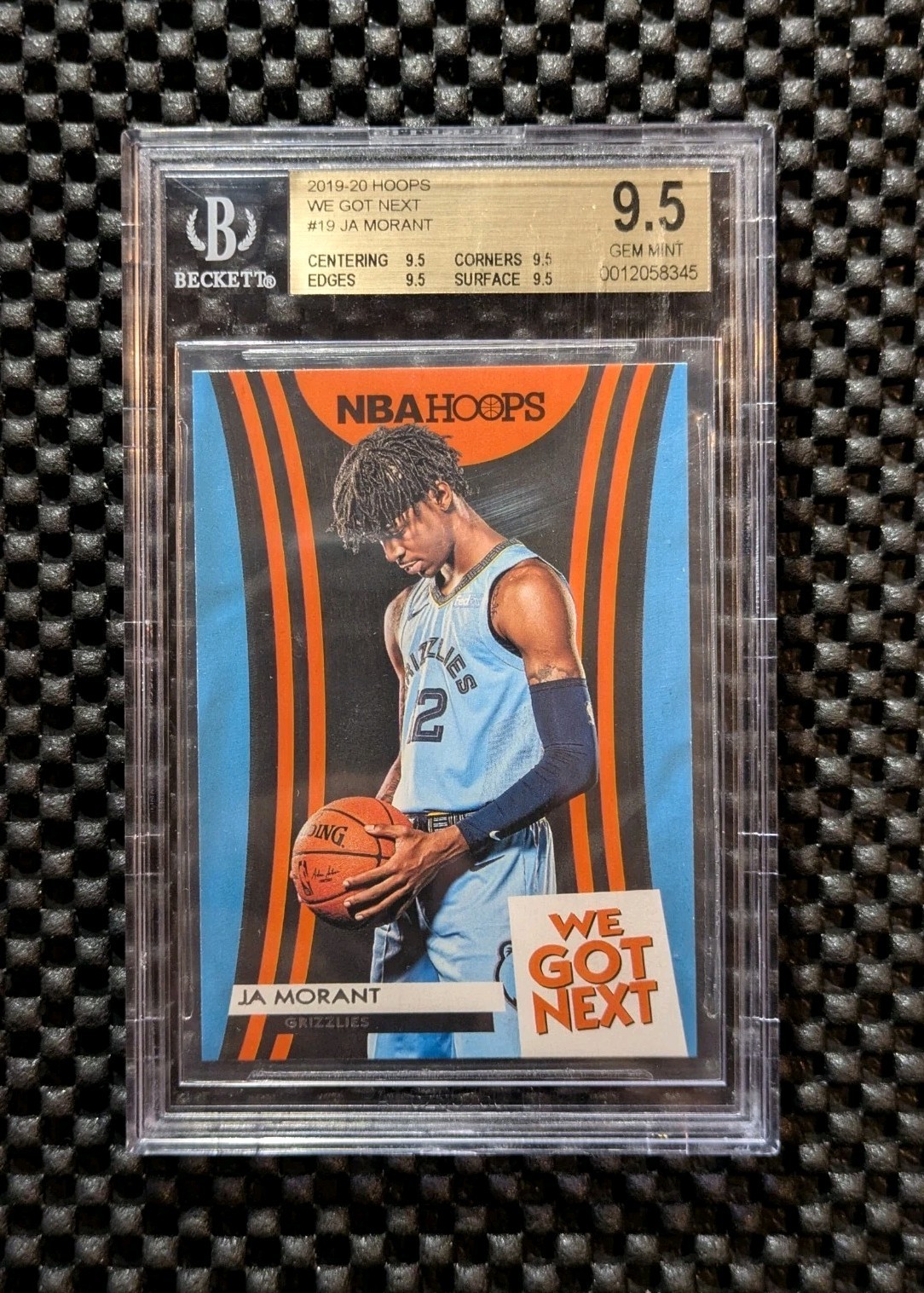 BGS 9.5 Ja Morant 2019-20 Panini NBA Hoops - We Got Next #19 (RC) GRIZZLIES