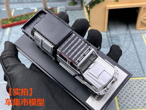 AM 1/64 Toyota Land Cruiser LC79 6X6 Double Cab Pickup Diecast Car Model - Picture 7 of 21
