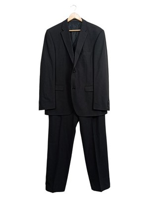 Roy Robson Herren Anzug Sakko Hose Schwarz Gr. 52/XL Business Elegant