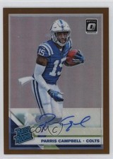 2019 Panini Donruss Optic Rated Rookie Bronze Prizm Parris Campbell Auto 00y3