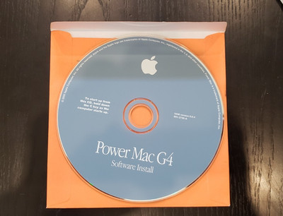 Macintosh Power Mac G4 Software Install Disc - CD - 9.0.4 691-2739-A, Good Cond