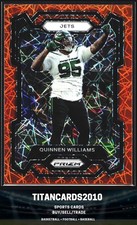 Quinnen Williams 2023 Panini Prizm Orange Laser Prizm New York Jets #234