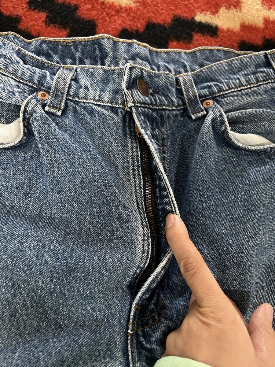 Vintage 80s Levi's 517 Bootcut Jeans Mens 34x32 (FIT 32x30) Orange