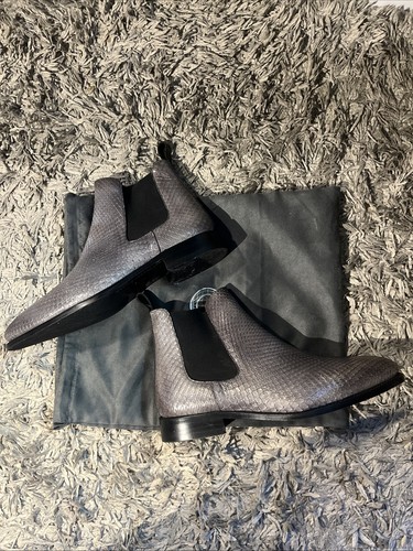 Que Shebley Chelsea Boot Men's | Python Skin Snake Skin Size 9