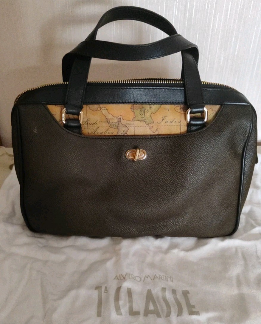 Borsa ALVIERO MARTINI 1a Classe Bauletto Pelle Saffiano e Geo Classic Dustbag