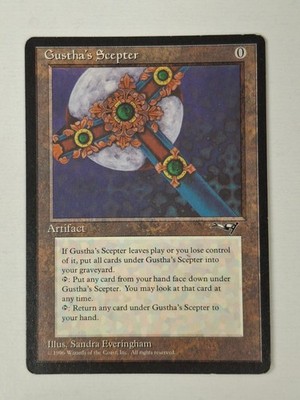 x1 Gustha's Scepter x1 MTG Alliances Magic The  LP BB