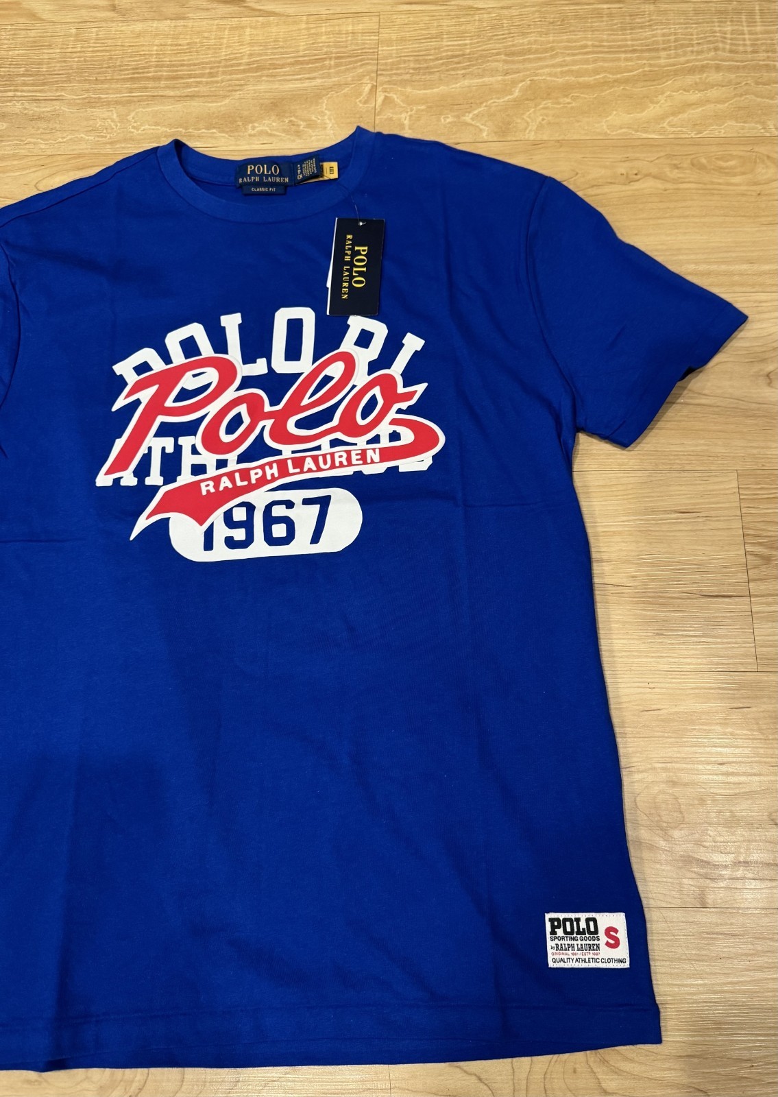 Polo Ralph Lauren Men’s Classic Fit RL 1967 Graphic Pony T-Shirt Tee Blue S-XXL