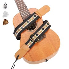 Ukulele Strap, Embroidered Ukelele Shoulder Strap, Suitable for Adult Soprano...