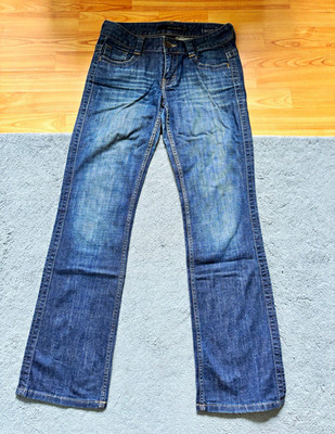 Calvin Klein Jeans Damen Jeans Lean Boot Bootcut US 4 blau Denim Stretch 92cm
