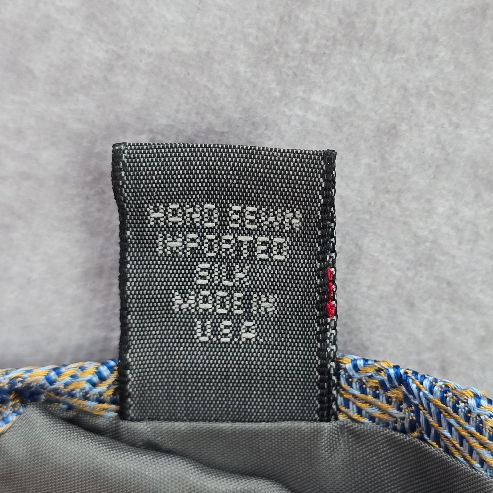 Robert Talbott Blue Orange Weave Geometric Repp S… - image 5