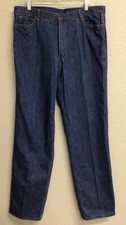 Vintage 80s Calvin Klein Relaxed Fit Jeans Mens 32x32 Blue Dark Wash Straight