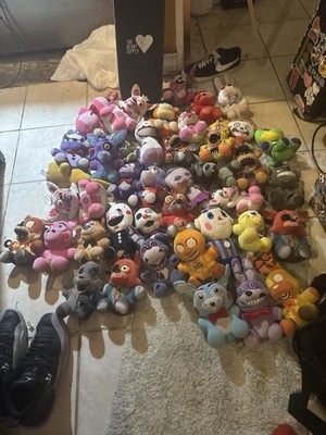 FNAF Funko Plushy s Lot of 45 Plushies and accessories, Some Damaged/some Rare