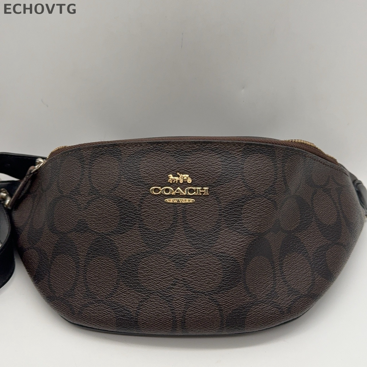 Coach Large Monogram Patchwork Leather Crossbody … - image 1