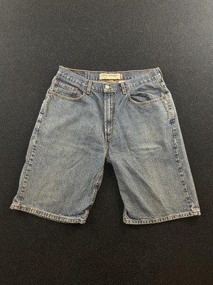 Levis 569 Shorts Mens 35 Blue Denim Loose Straight Loose Fit Bermuda Casual