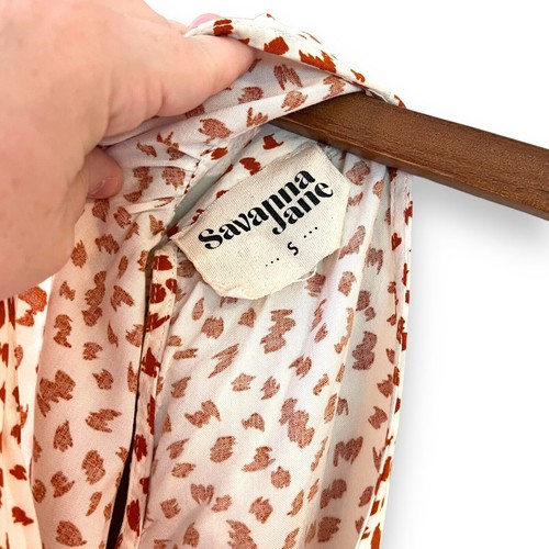 Savanna Jane Baumwoll Neckholder Tank Top Gr. S bestickt Boho Animal Print - Bild 4 von 7