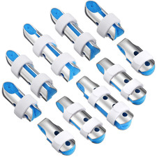 10 Pieces Finger Splints Metal Padded Support Finger Stabilizer with Soft Foam I