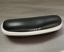 Vogue Slim Eyeglass Case Clamshell Black