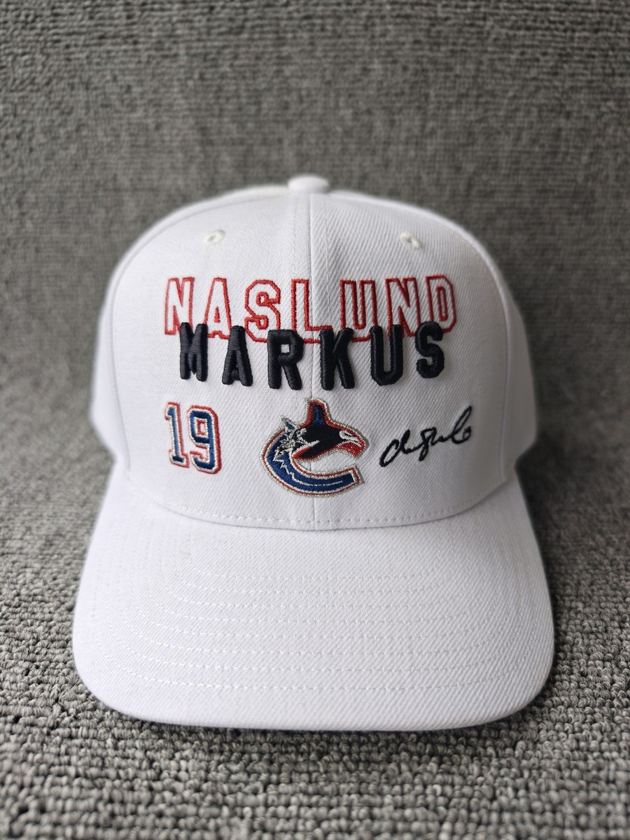 Mitchell & Ness Markus Naslund #19 Vancouver Canucks White Snapback Hat
