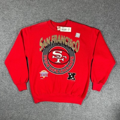 VTG 90s Nutmeg San Francisco 49ers NFC Champs Sweatshirt Crewneck - Size Medium
