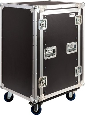 Proel SA16BLKM 16U/10U 19'' Combo Rack Case Butterfly-Verschlüsse Griff 16HE 10HE