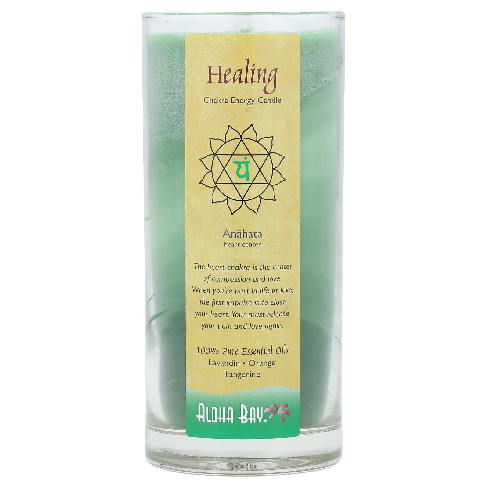 Свеча энергии чакры, исцеление, лавандин, апельсин, мандарин, 11 унций