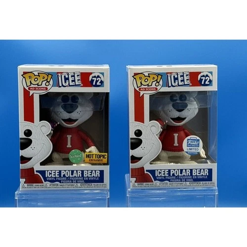 Funko Pop Ad Icons: Icee Polar Bear #72 Funko Shop & #72 Hot Topic Scented Excl