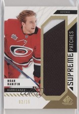 2018-19 Upper Deck SP Game Used Supreme 2/15 Noah Hanifin #PA-HA Patch 2d8