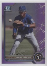 2022 Bowman Draft Chrome Purple Refractor /250 Daniel Vazquez #BDC-74 3h9