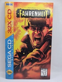 Fahrenheit (Sega 32X, 1995) Sega CD CIB Complete 2 Discs W/ Manual + Reg Card