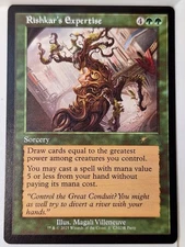 Rishkar's Expertise- Retro Frame Promo- Commander Party- Magic the Gathering MTG
