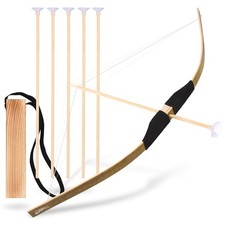 Bow and Arrow Set, 24 Inch Archery Set Handmade Wooden Bow and Arrow Gifts fo...
