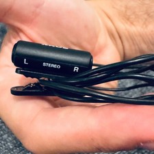 SONY ECM-CS Electret Condenser Stereo Microphone with clip