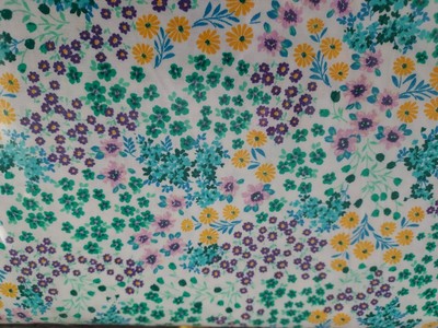 DRAPER JAMES CLUSTERED MINI FLOWERS COTTON FABRIC 36X44 (1 YARD)