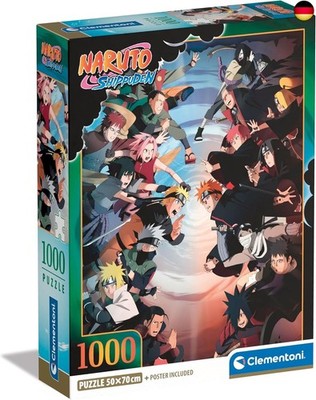 Clementoni Naruto Puzzle 1000 Teile Erwachsene - Anime Puzzle Erwachsene in 70
