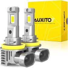 AUXITO H11 LED Headlight Kit Low Beam Bulbs Super Bright 20000LM 6000K White