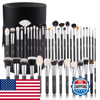 Beili Makeup Brushes 42Pcs Makeup Brush Set Premium Goat Synthetic Hair Kabuki