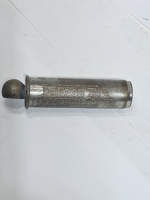 #ad Collectible Vintage Brass Schrader Balloon Tire Pressure Gauge s $15.00