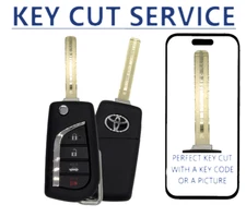 KEY CUT + Toyota Camry  2018-2022 4B Flip Key PN: 89070-06790  HYQ12BFB / H Chip