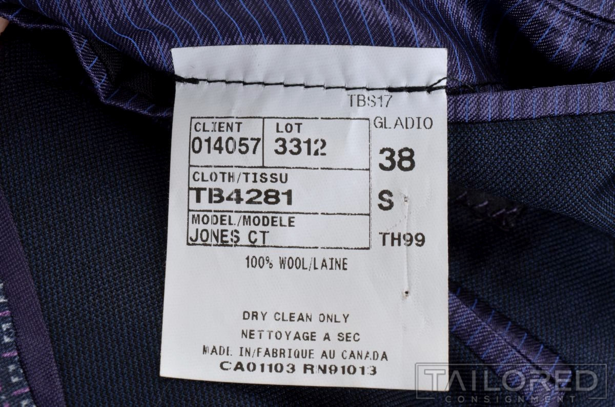 TED BAKER Endurance Solid Blue 100% Wool Mens Bla… - image 9