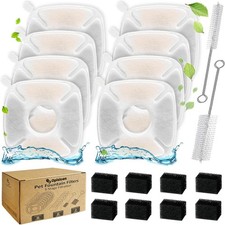 18 Pcs Cat Fountain Filters Replacement Compatible W/ VEKEN 95oz/2.8L 67oz/2L
