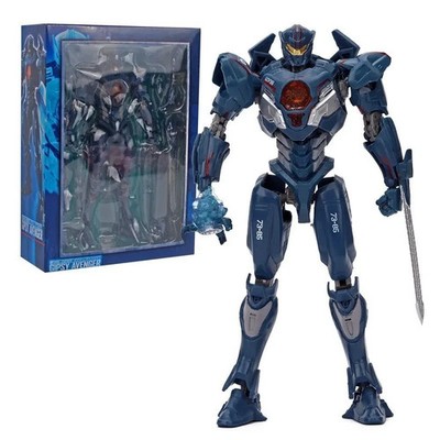 NECA Pacific Rim Gipsy Danger Figur 7'' Deluxe Action Serie 1 Jaeger Roboter Spielzeug