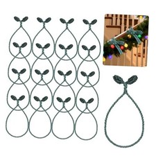 Christmas Garland Ties, 16Pcs 20in Garland Twist Ties for Banister, Green