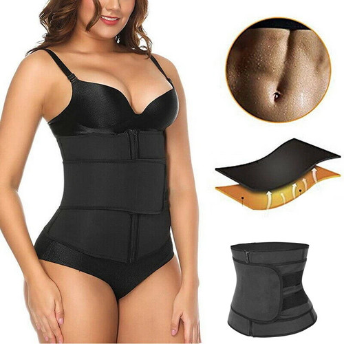 Women Waist Trainer Vest Gym Slimming Adjustable Sauna Sweat Belt Body Shaper UK - Picture 4 of 14