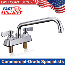 4 Center 2-Hole Deck Mount Commercial Bathroo...