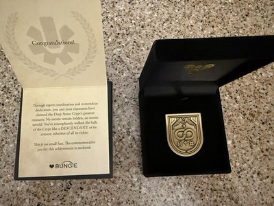 Bungie Destiny 2 Deep Stone Crypt Descendant Commemorative Pin