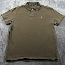 Camisa de golf Polo Ralph Lauren para hombre grande verde oliva logotipo de pony calce clásico tenis