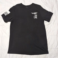 Nine Line Men's AR/15 Veteran T-Shirt Black Size XL USA Flag