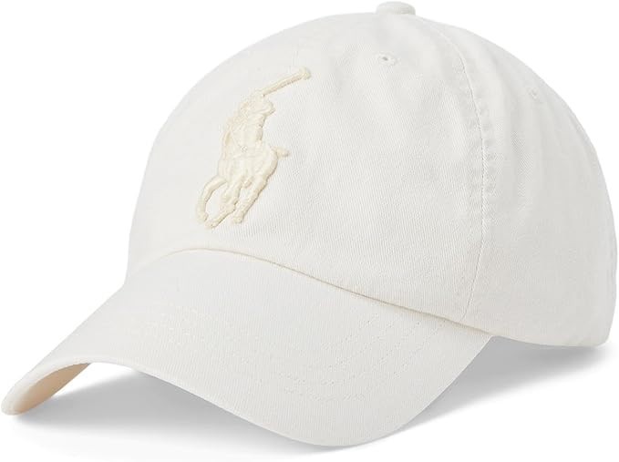 Polo Ralph Lauren Big Pony Twill Ball Cap Clubho Colore: Crema Taglia unica
