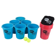 Pail Ball Big Large Beer Pong Game Table Lawn Drinking Beach Friendly Game