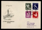 DR WHO 1956 GERMANY DDR FDC SPORTS COMBO R52009